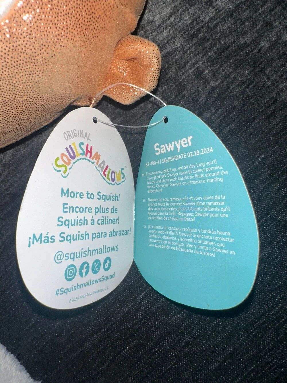 Squishmallows Sawyer Squirrel Plush 8